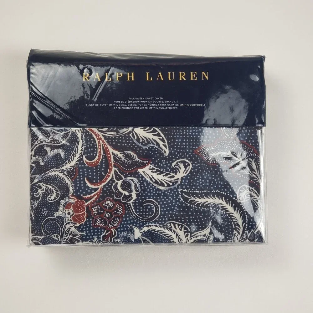 Ralph Lauren Home Mirabelle Full/Queen Duvet Cover in Indigo Blue, 92